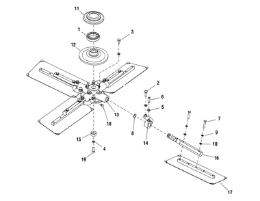 Cross Blade Group (80003062) Diagram and Parts List for EX436-T 866056 Briggs and Stratton Miscellaneous